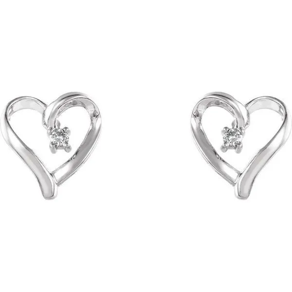 Wholesale Heart Earrings, Monochrome Heart