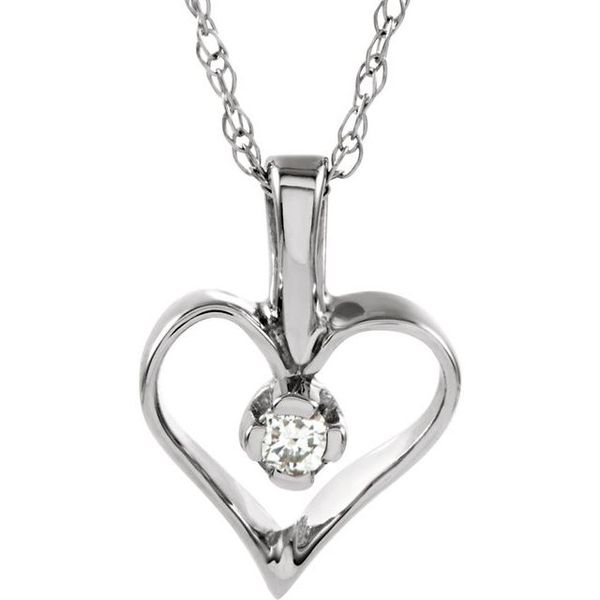 Diamond Heart Necklace Leslie E. Sandler Fine Jewelry and Gemstones rockville , MD