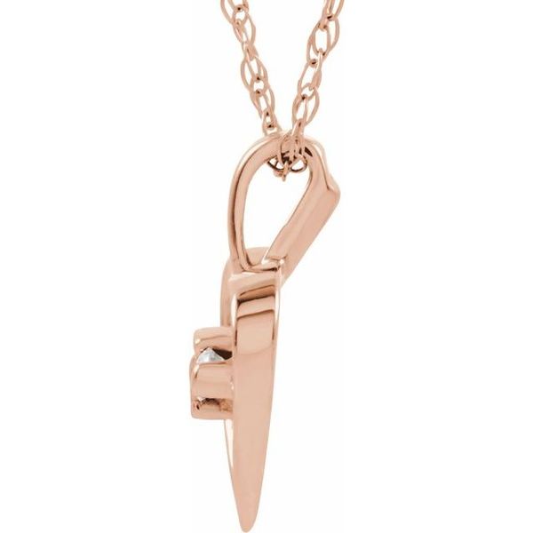 Accented Heart Necklace Image 2 Priddy Jewelers Elizabethtown, KY