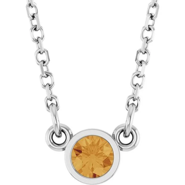 1. offers bezel birthstone necklace {sterling