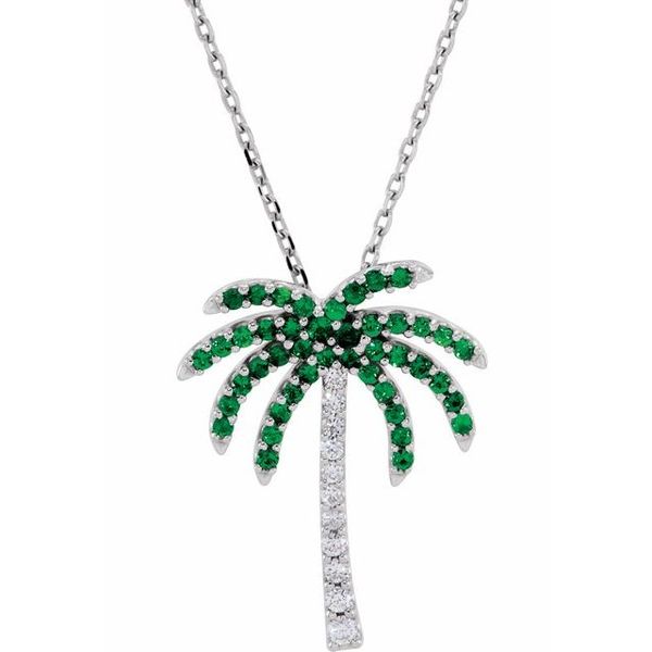Palm Tree Necklace Biondi Diamond Jewelers Aurora, CO