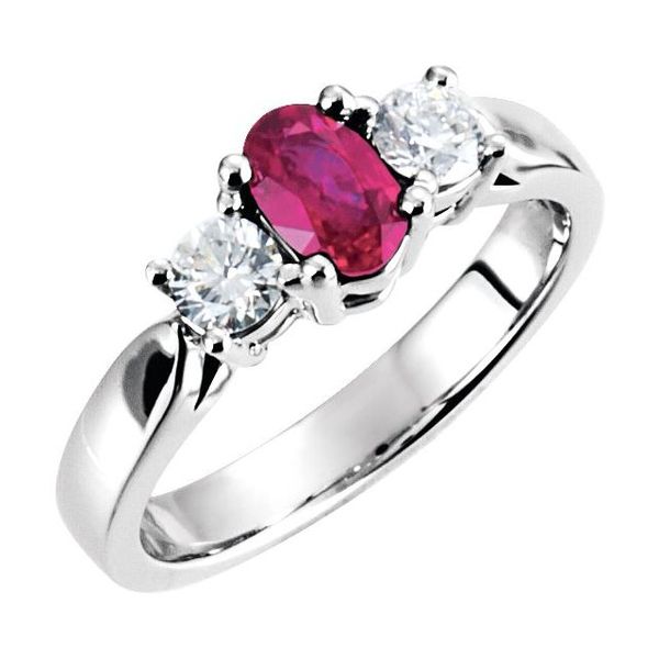 Three-Stone Ring Leslie E. Sandler Fine Jewelry and Gemstones rockville , MD