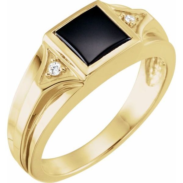 Accented Bezel-Set Ring James & Williams Jewelers Berwyn, IL