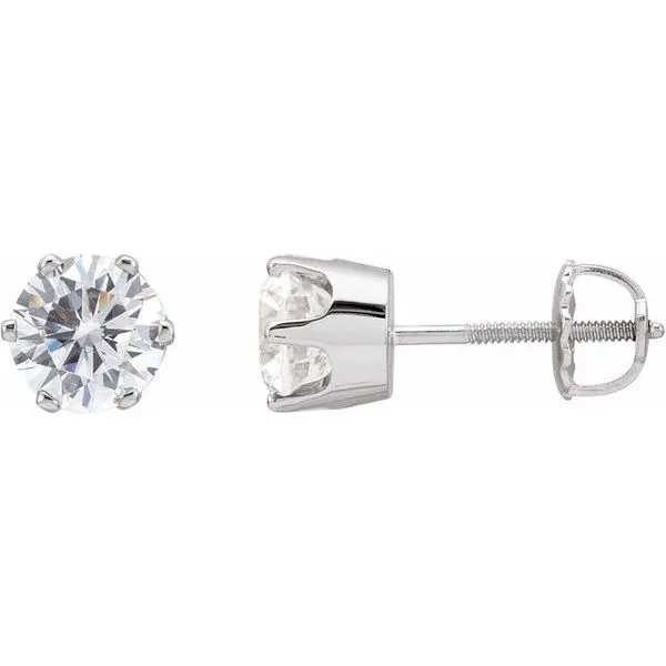 6 Prong Cz Stud 