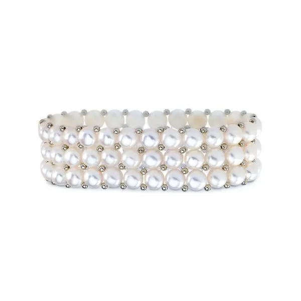 10MM White Freshwater Pearl Stretch Stone Bracelet│HandPicked