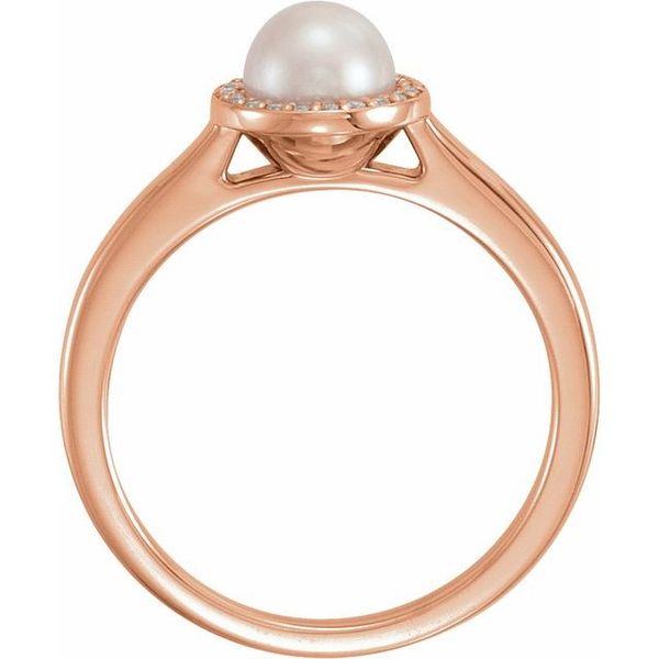 Halo-Style Pearl Ring Image 2 G.G. Gems, Inc. Scottsdale, AZ