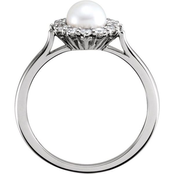 Halo-Style Pearl Ring Image 2 G.G. Gems, Inc. Scottsdale, AZ