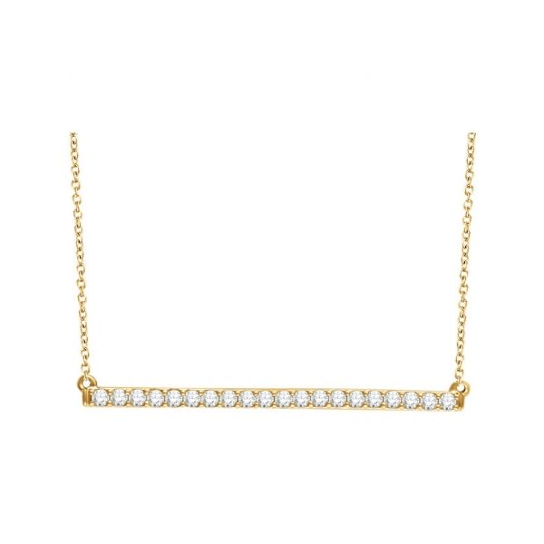 Stuller Bar Necklace 651084:60000:P 14KY - Necklaces | Puckett's Fine  Jewelry | Benton, KY