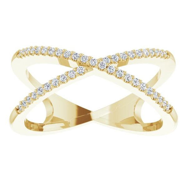 Accented Criss-Cross Ring   Image 3 Diamonds Direct St. Petersburg, FL