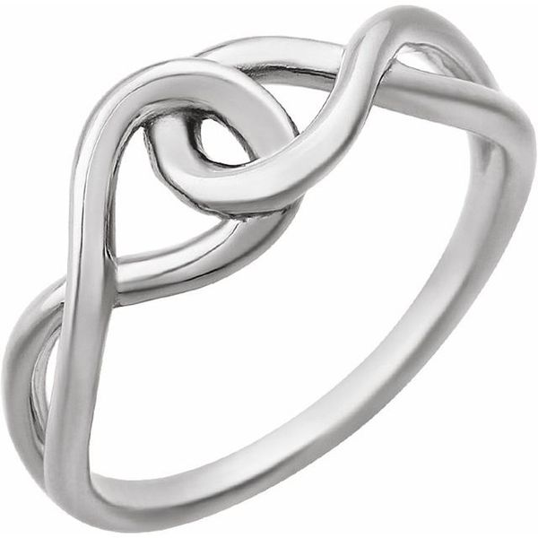 USA Handmade Infinity Pewter Scarf Ring