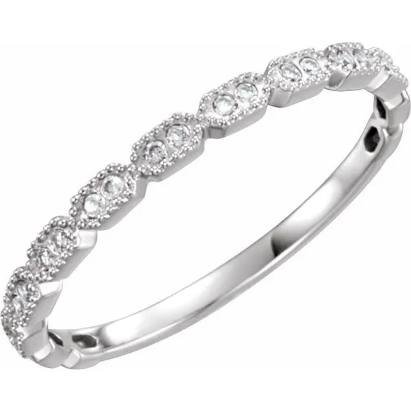 Milgrain Stackable Ring