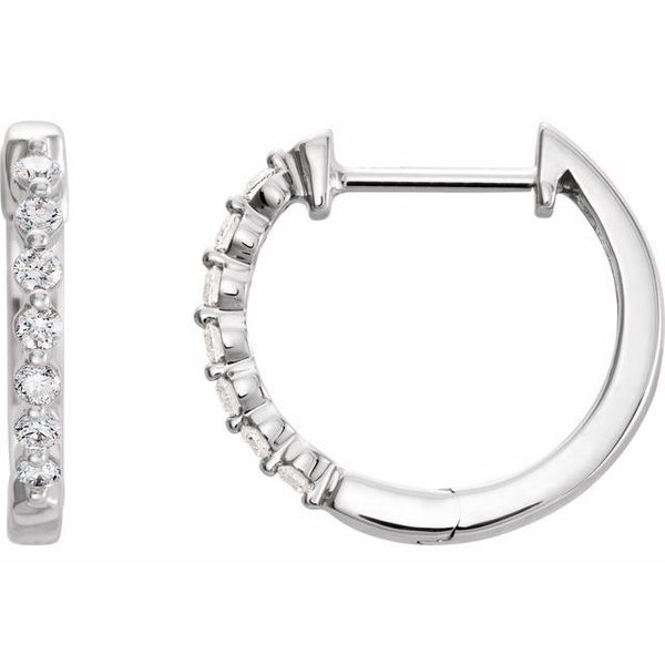 Accented Hoop Earrings Ellsworth Jewelers Ellsworth, ME