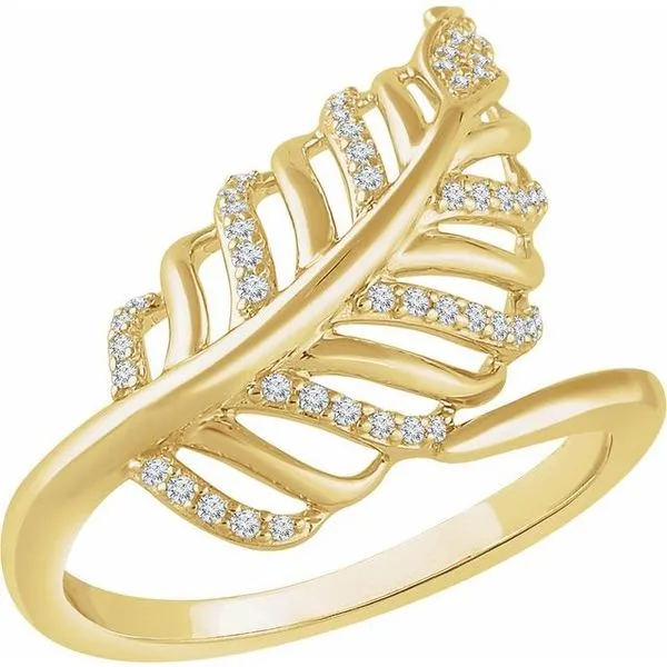 Leaf Ring 652320:60001:P 14KY Diamond Fashion Rings Stuart