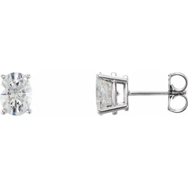 Charles and colvard hot sale moissanite earrings