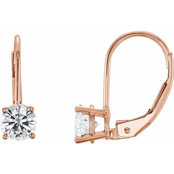 Charles & Colvard Moissanite® Lever Back Earrings D&M Jewelers Green Bay, WI