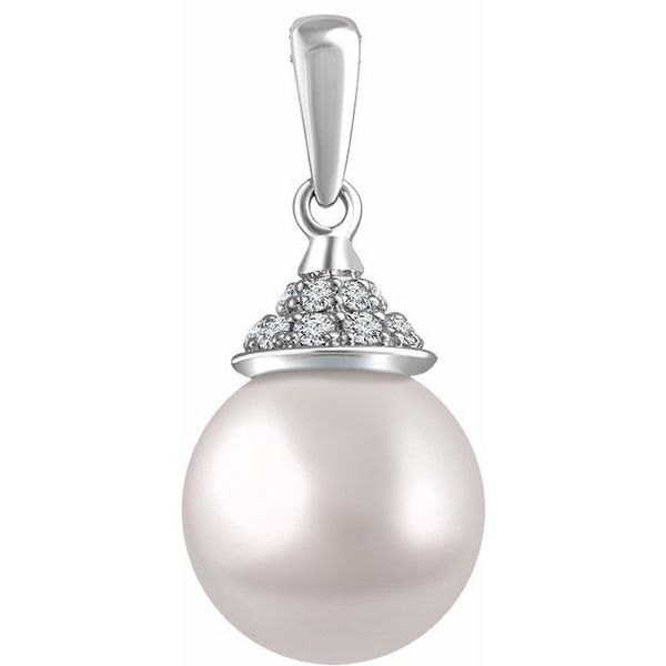 Accented Pearl Pendant D&M Jewelers Green Bay, WI