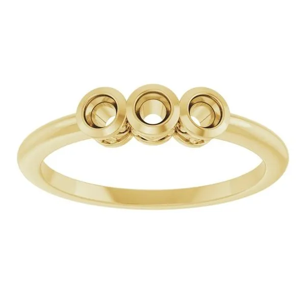 Charles and colvard 3 stone clearance ring