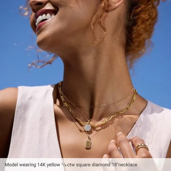 Bezel-Set Station Necklace