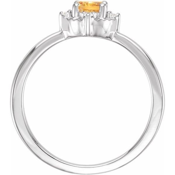 Halo-Style Birthstone Ring Image 2 Jewelry Design Studio Jensen Beach, FL