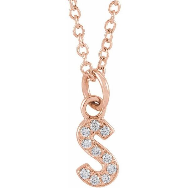 Diamond Letter A Necklace - Jewelry Designs
