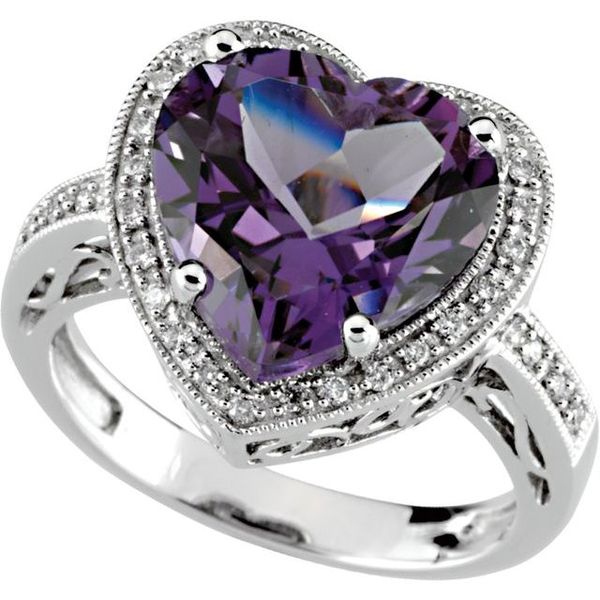 Halo-Style Heart Ring Image 5 Brynn Marr Jewelers Jacksonville, NC