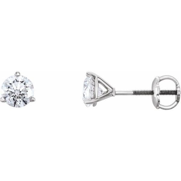 Round 3-Prong Cocktail-Style Stud Earrings Priddy Jewelers Elizabethtown, KY