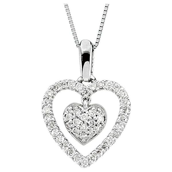 Heart Necklace Michigan Wholesale Diamonds , 