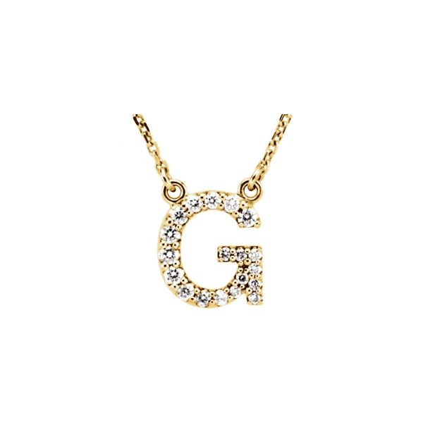 Initial Necklace Michigan Wholesale Diamonds , 