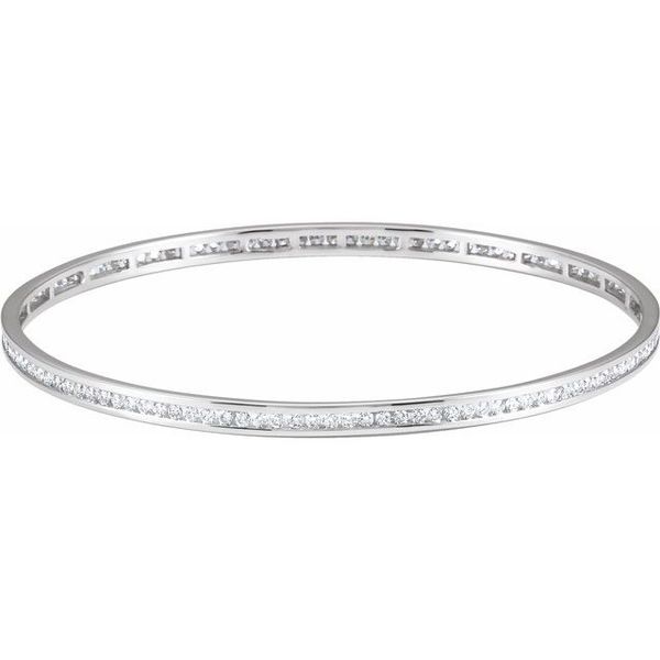 Accented Stackable Bangle Bracelet Image 2 Spath Jewelers Bartow, FL