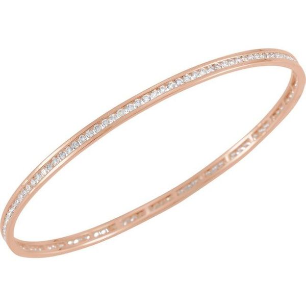 Accented Stackable Bangle Bracelet Image 3 Spath Jewelers Bartow, FL
