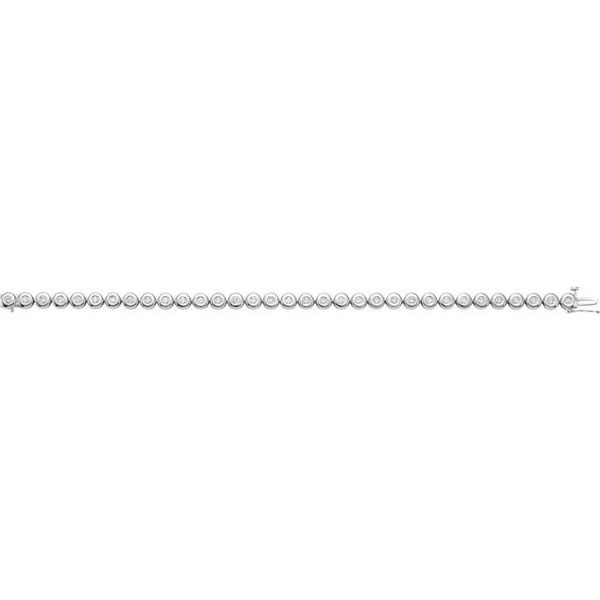 Bezel-Set Line Bracelet or Link Image 2 Spath Jewelers Bartow, FL