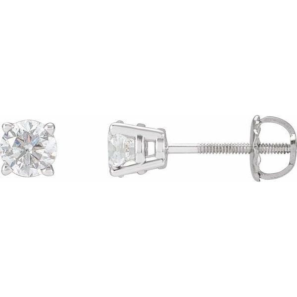 Round 4-Prong Stud Earrings Scirto's Jewelry Lockport, NY