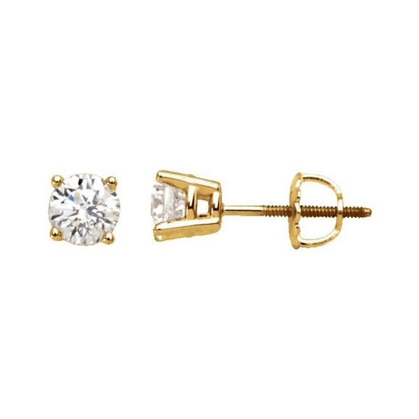 Round 4-Prong Stud Earrings Ellsworth Jewelers Ellsworth, ME