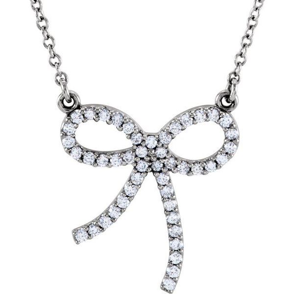 Bow Necklace Michigan Wholesale Diamonds , 