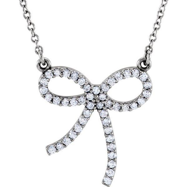 Bow Necklace Ellsworth Jewelers Ellsworth, ME