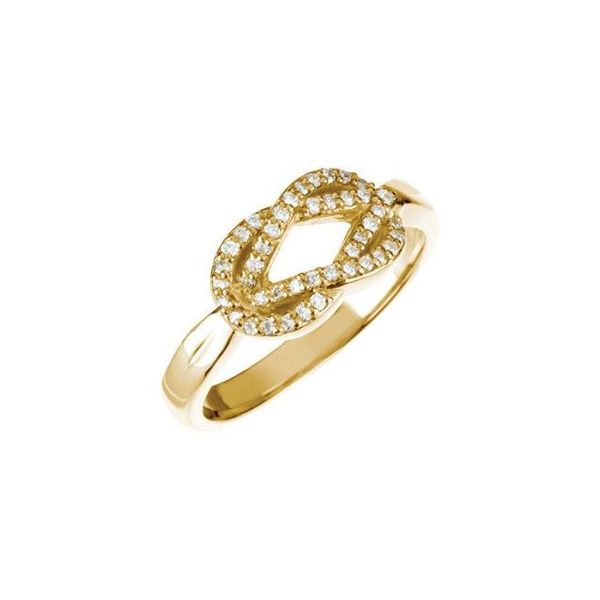 Accented Knot Ring Michigan Wholesale Diamonds , 