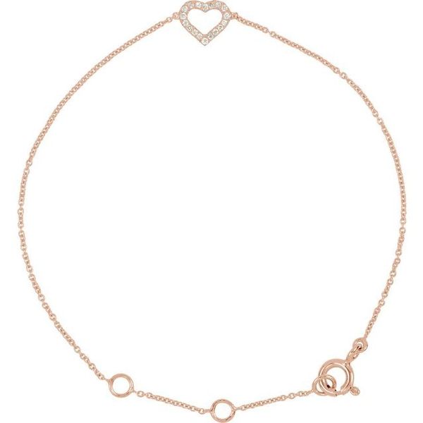 Heart Bracelet Peran & Scannell Jewelers Houston, TX