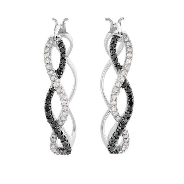 Criss-Cross Hoop Earrings Image 2 Hand Engraving Direct Chestertown, MD
