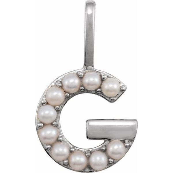 302 Pearl Initial Charm/Pendant 688823:619:P 14KW Louisville