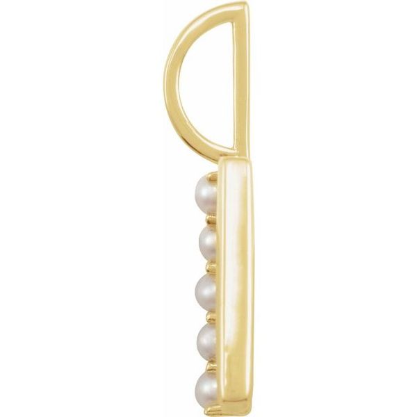 Pearl Initial Charm/Pendant Image 2 Clater Jewelers Louisville, KY