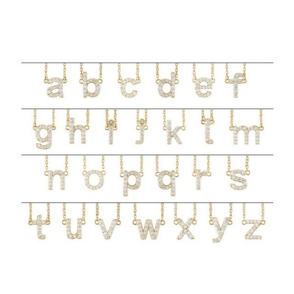 Lowercase Initial Necklace Image 2 S&E Jewelers Depew, NY