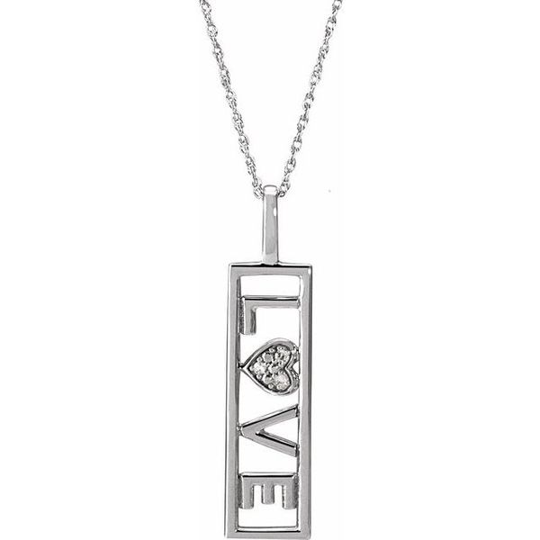 Accented Love Necklace Carroll's Jewelers Doylestown, PA