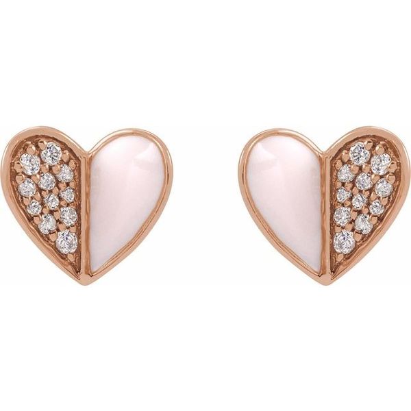 Heart Earrings Image 2 Colonial Jewelers of Easton Easton, MD