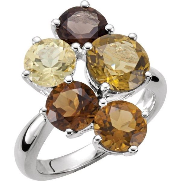 EFFY Multi Stone and Diamond Ring in 14K Yellow Gold | Gem Shopping Network  Official