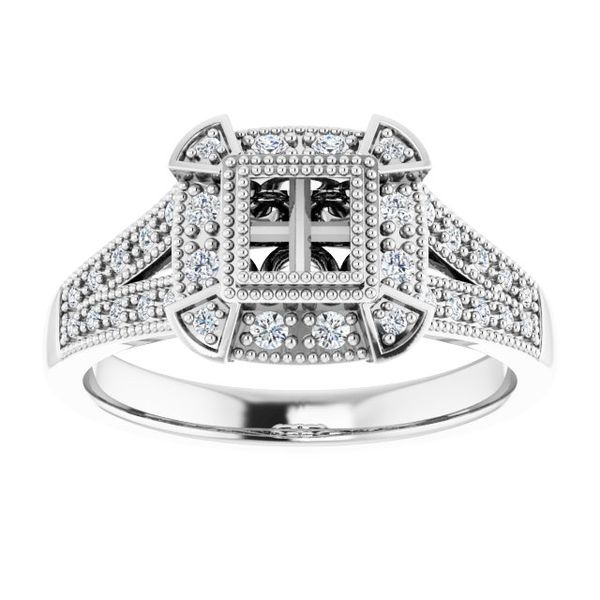 Halo-Style Illusion Ring Image 3 Ask Design Jewelers Olean, NY