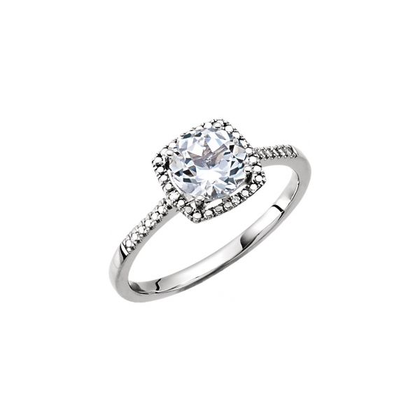 Halo-Style Birthstone Ring  Crown Jewelers Augusta, GA