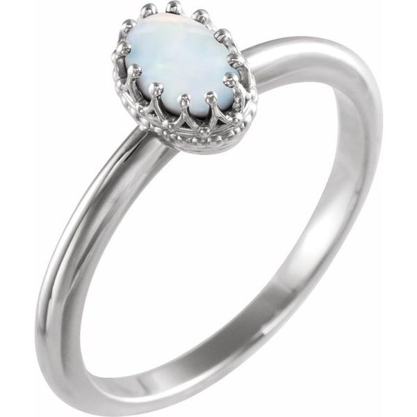 Crown Cabochon Ring Ask Design Jewelers Olean, NY