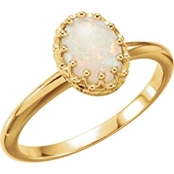 Crown Cabochon Ring Ask Design Jewelers Olean, NY