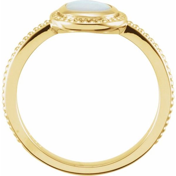 Beaded Cabochon Ring Image 2 Carroll's Jewelers Doylestown, PA