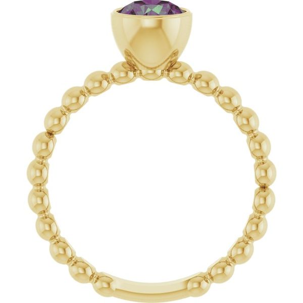 Family Beaded Stackable Ring Image 2 Biondi Diamond Jewelers Aurora, CO